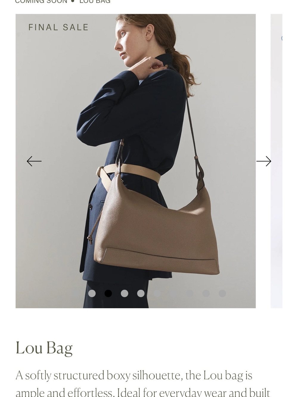 The Horse Lou Shoulder Bag in Taupe